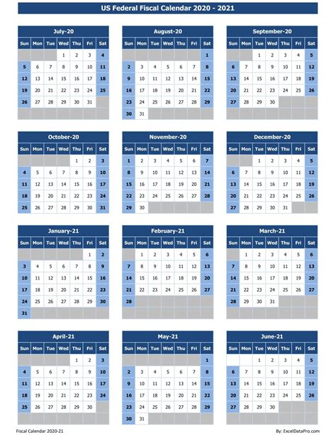 5 4 4 Fiscal Calendar 2020